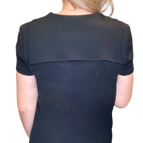 90's Vintage Donna Karen Black Wool Maxi Dress size Medium - Picture 6 of 6